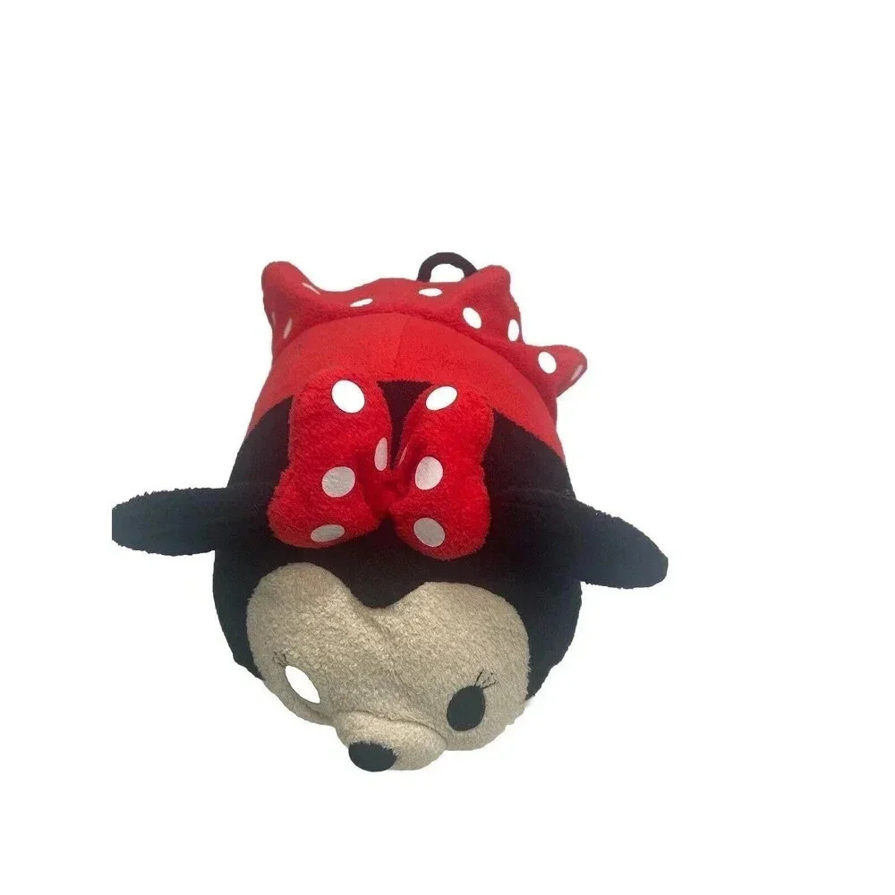Disney Tsum Tsum Minnie Mouse Plush Stuffed Animal Red Bow 10"